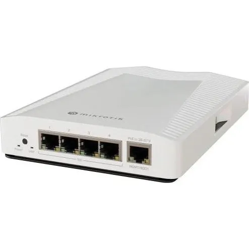 MikroTik CRS304-4XG-IN 4x10G Switch, hvid, desktop/DIN-skinne
