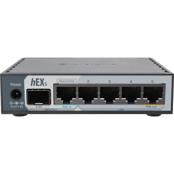 MikroTik hEX S 5-Port Gigabit Switch med 2.5Gbps SFP+