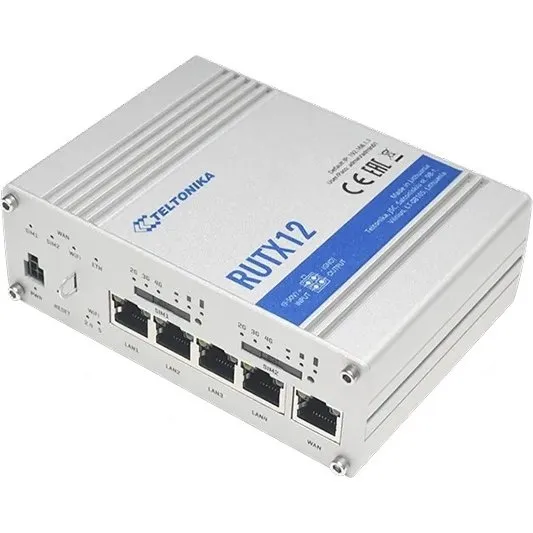 Teltonika RUTX12 Dual LTE Cat6 5xGE Grå