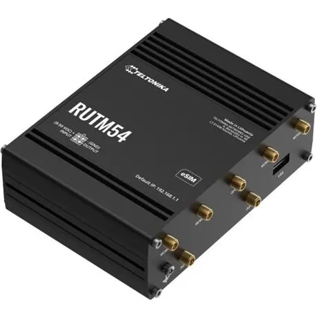 Teltonika RUTM54 5G Trådløs Router, Dual SIM, eSIM, 5x Gigabit Ethernet
