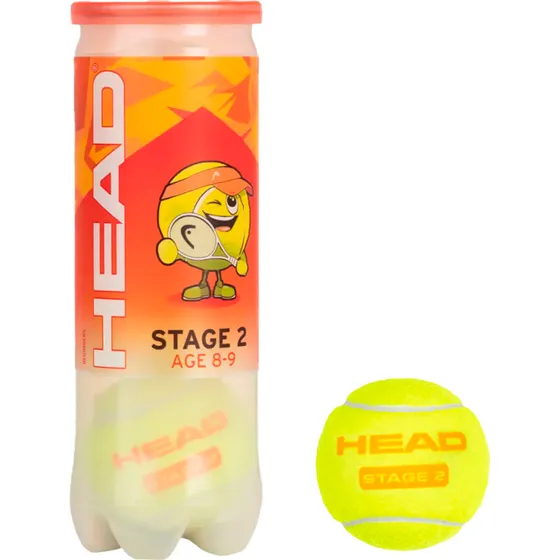 HEAD Stage 2 Orange - Dåse med 3 tennisbolde