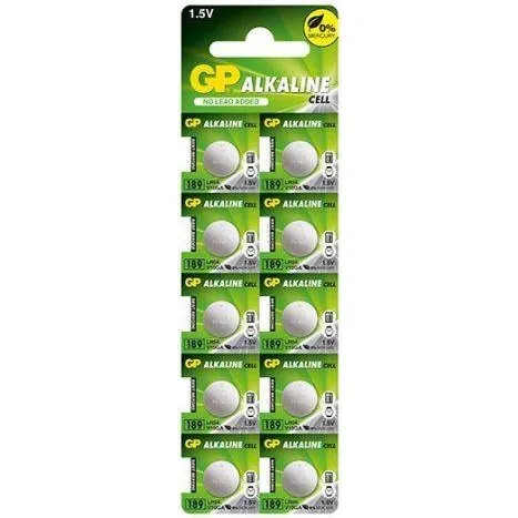 GP 389/390/AG10/LR54/LR1130 10-pak Alkalisk
