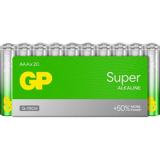 GP Super Alkaline AAA 20-pak