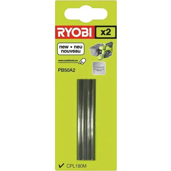 Ryobi 2 x jern til elhøvl 50 mm, til CPL180M (ONE+)