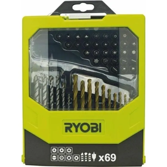 Ryobi GV5220 Bor- og Bitsæt 69 Dele