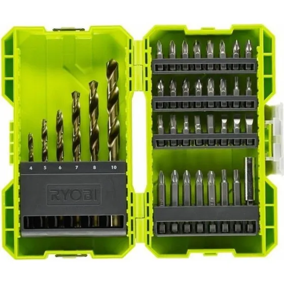 Ryobi RAK38SDD Bore- og Skruetrækkersæt 38 Dele