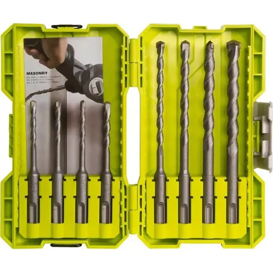 Ryobi Borsæt SDS Beton 8 dele RAK08SDS2
