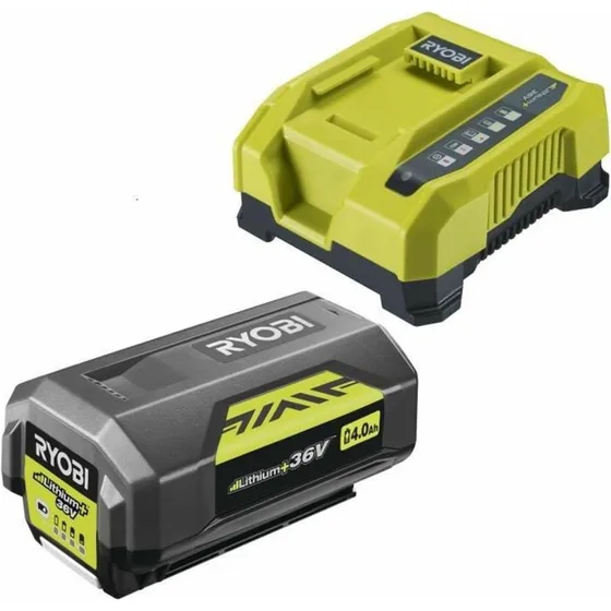 Ryobi Max Power 36 V Hurtiglader + 4,0 Ah Batteri Sæt