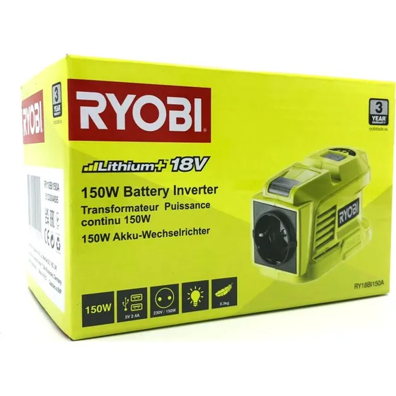 Ryobi RY18BI150A ONE+ Batteri Inverter 18V 150W