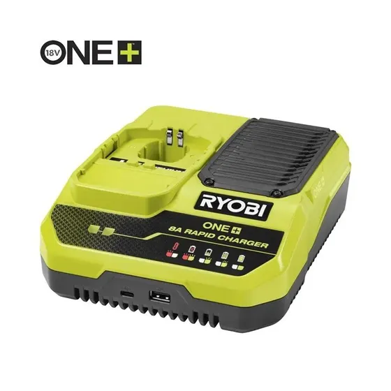 Ryobi RC18180 18V ONE+ Hurtiglader 8A