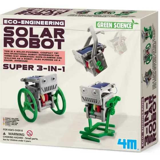 4M Eco-Engineering 3-i-1 Mini Solcellerobot