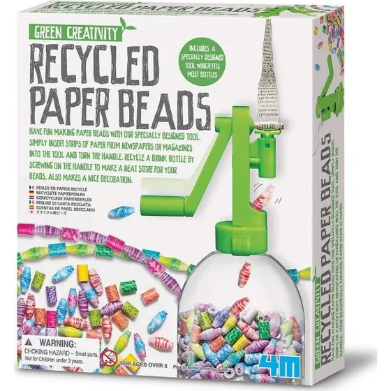 4M Green Creativity Perlesæt - Genbrugspapir, inkl. værktøj (5+år)