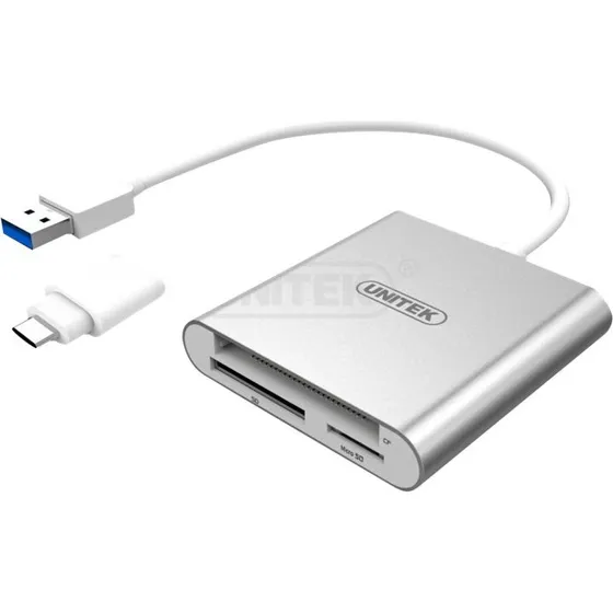 Unitek Kortlæser USB 3.0 – Alt-i-1 (SD, CF, microSD)