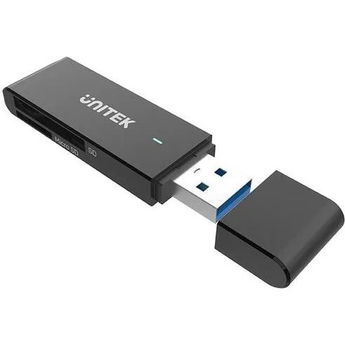 UNITEK Y-9327A USB 3.2 Gen 1 Type-A Kortlæser, Sort