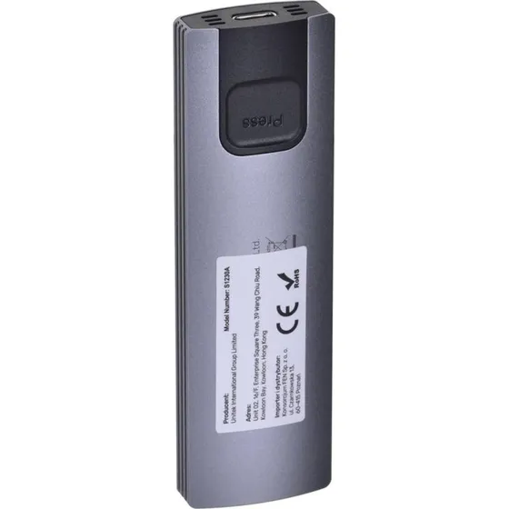 Unitek M.2 SSD Kabinet USB-C NVMe/SATA, Grå