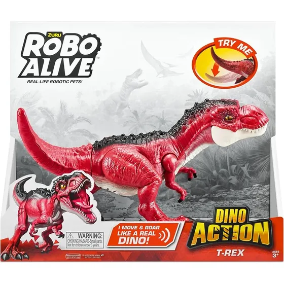 Zuru Robo Alive T-REX Rød, interaktiv legetøjsdinosaur