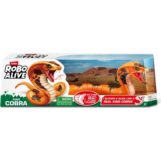 Zuru Robo Alive Cobra S1 - Interaktiv Slange, 44,5 cm