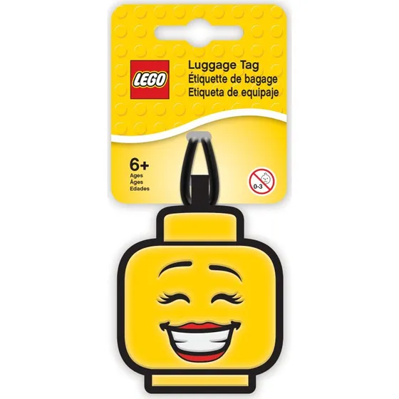 LEGO bagagemærke med pigehoved 5005617