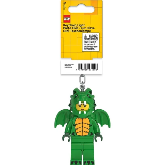 LEGO® Minifigures LED Nøglering Lysegrøn Drage