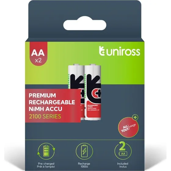 Uniross Ni-MH AA 2100 mAh, 2 stk.