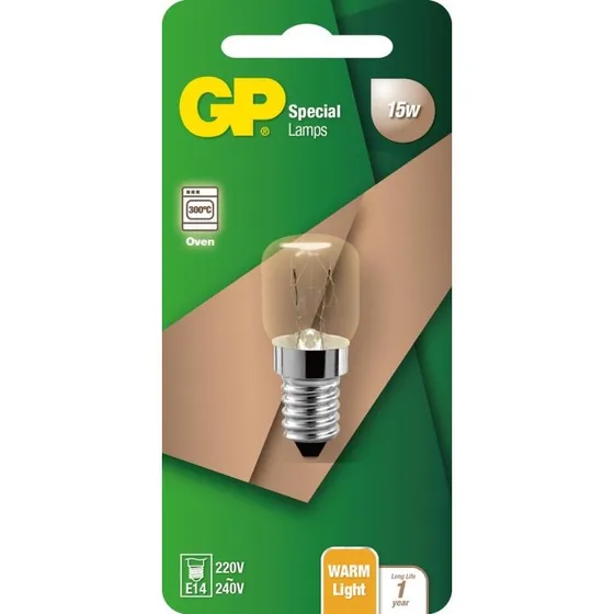 GP Speciallampe T22 E14 15W 75lm