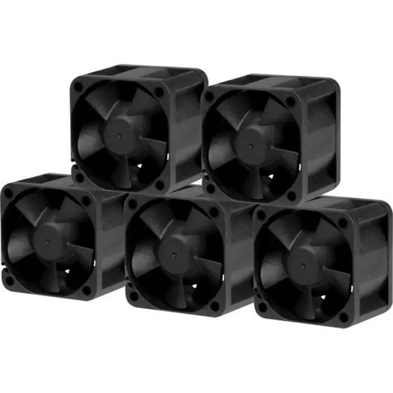Arctic S4028-15K 40mm 5-pack Sort Kabinet Ventilator