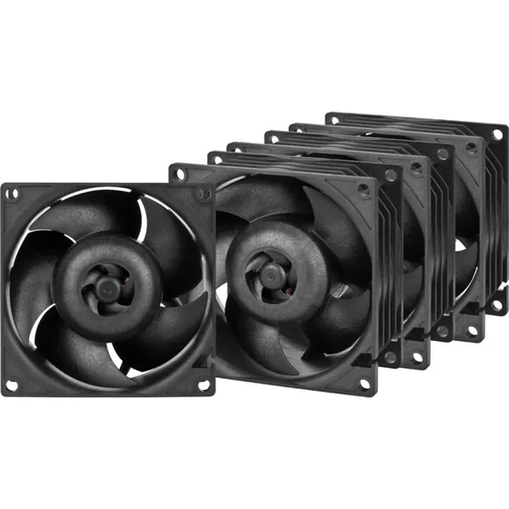 Arctic S8038-7K 80mm 4-pack Sort Kabinet Køler