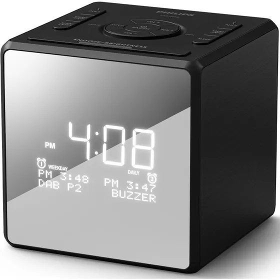 Philips TAR4600/12 DAB+/FM-klockradio, sølv