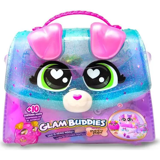 Glam Buddies Puppy Pups Purse S2 – Overraskelsespose med tøjdyr