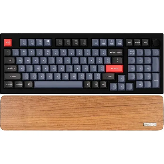 Keychron Valnød Håndledsstøtte for Q5/V5/K4 Pro – Brun