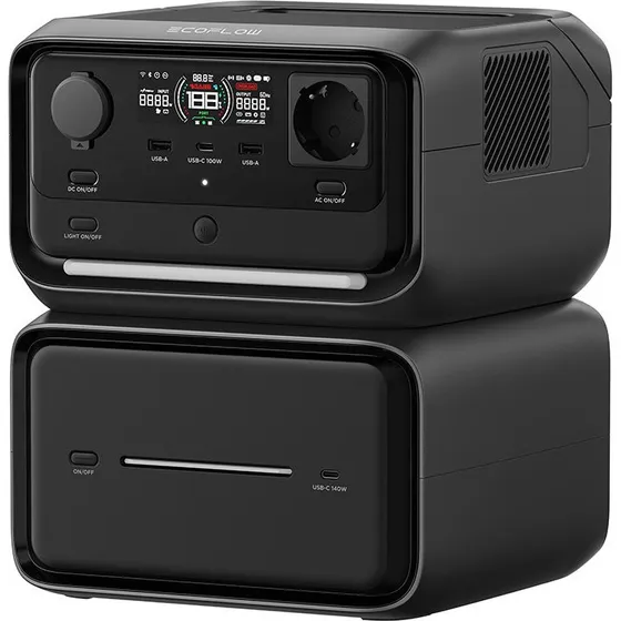 EcoFlow RIVER 3 Max Plus 858Wh, 600W bærbar strømstation