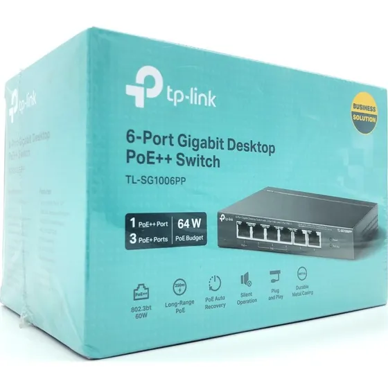 TP-Link TL-SG1006PP V1 6-port Gigabit PoE++ Switch
