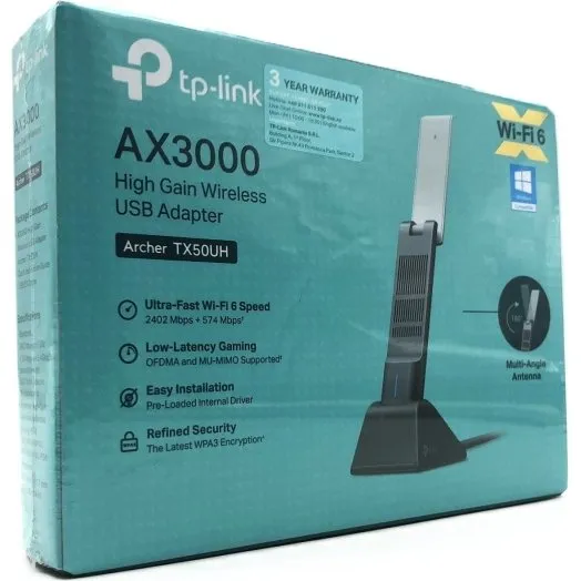 TP-Link Archer TX50UH USB 3.0 WiFi 6 Netværksadapter