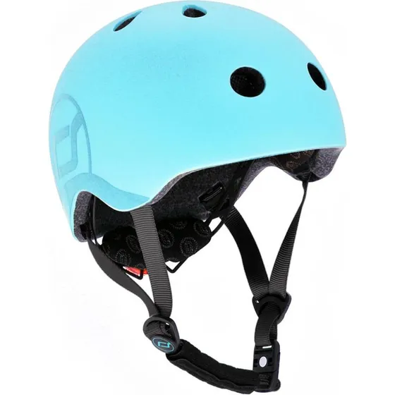 Scoot & Ride Børnehjelm S-M Blueberry med LED