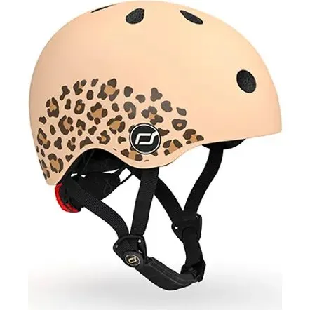 Scoot & Ride Børnehjelm XXS-S Leopard med LED