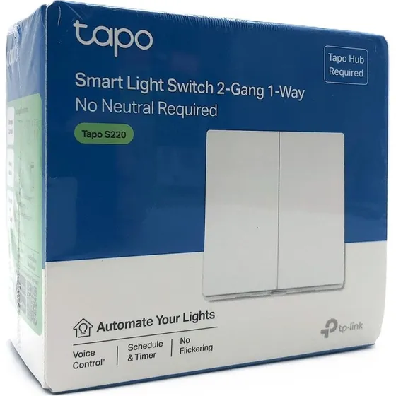 TP-Link Tapo S220 V1 Lyskontakt, Hvid