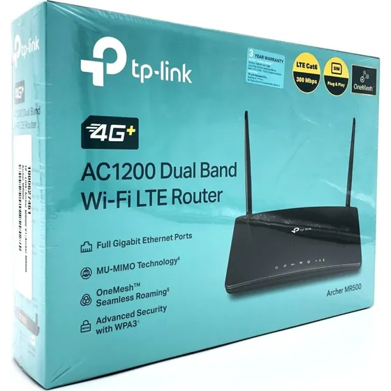 TP-Link Archer MR500 V1 AC1200 4G+ LTE Dualband WiFi Router