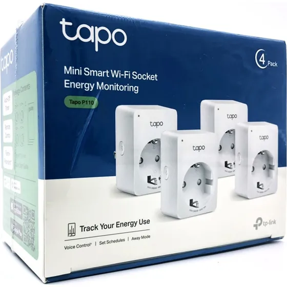 TP-Link Tapo P110 Smart Stik 4-pak med Energimåler