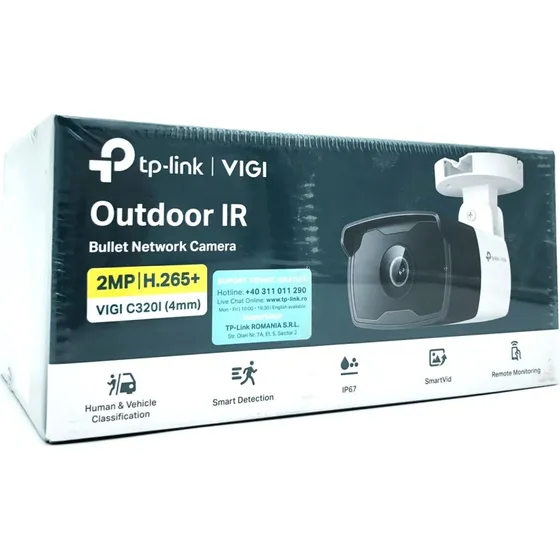 TP-Link VIGI C320I V1 Udendørs Kamera 2MP, 1920x1080, PoE