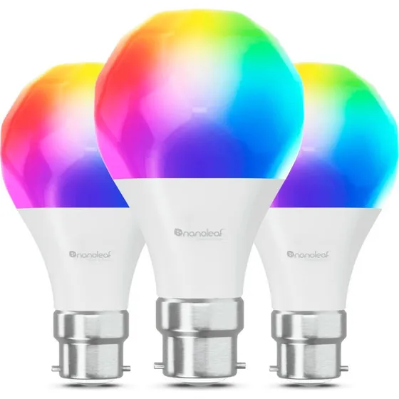 Nanoleaf NF080B02-3A19B Smart A60 Pære 3pk Hvid