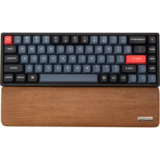 Keychron K2 K2/K6 Håndledsstøtte i Valnød, 317x80x15mm