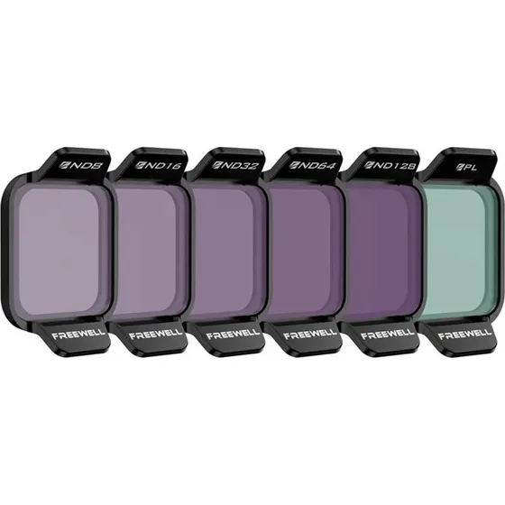 Freewell Standard Day Filter Set til DJI Flip – ND8, ND16, ND32, ND64, ND128, PL