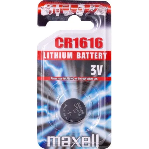 Maxell CR1616 3V lithiummøntcellebatteri, 1 stk.