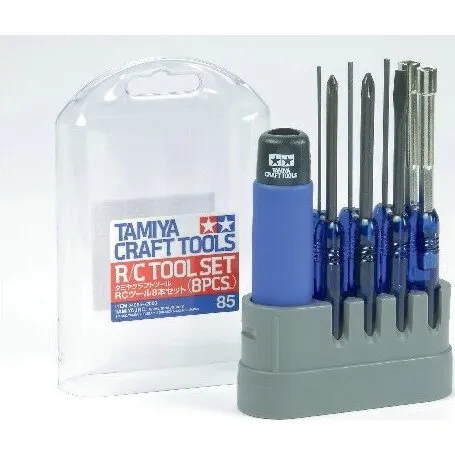 Tamiya RC Tool Set 8 dele – Værktøjssæt til fjernstyrede modeller