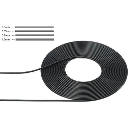 Tamiya 12675 Kabel 0,5 mm, 2 m, Sort