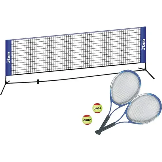 ASG tennisnet sæt med 2 ketchere og 2 bolde