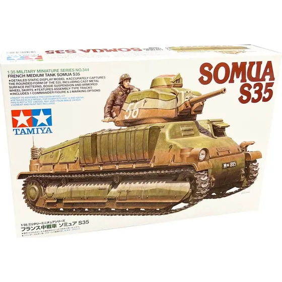 Tamiya 1:35 Somua S35 Modelkampvogn 35344