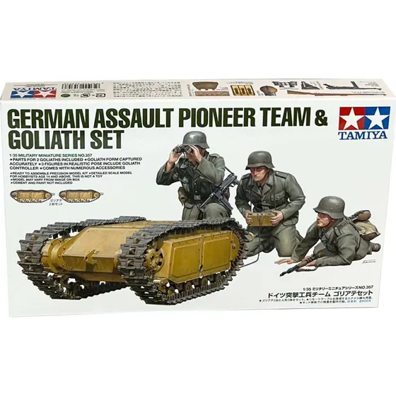Tamiya 1:35 Tysk Assault Pioneer Team & Goliath Set