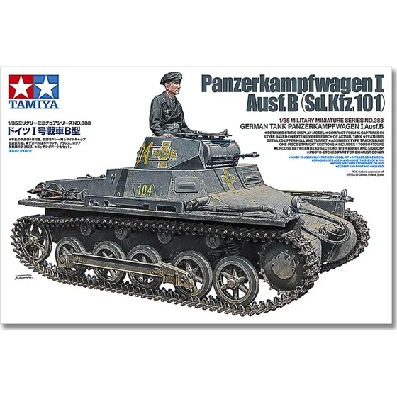 Tamiya Panzerkampfwagen I Ausf.B 1:35 Byggesæt