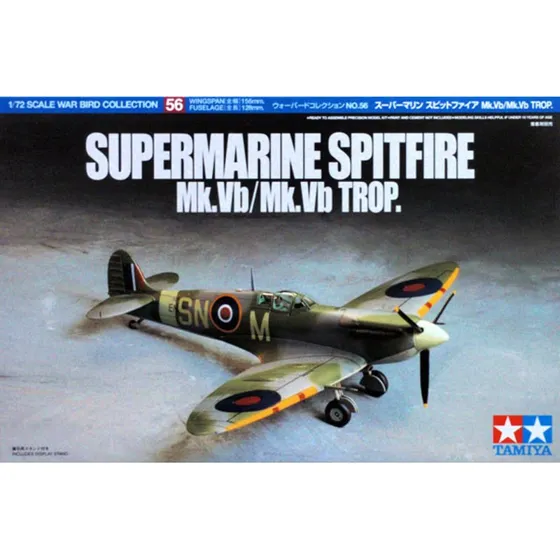 Tamiya Spitfire Mk.Vb/VBTR 1:72 Byggesæt